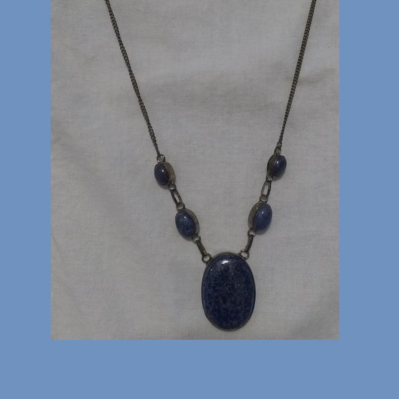 Genuine Lapis Lazuli Necklace - Picture 3 of 6